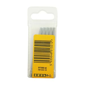 Dewalt T25 x 70 mm Length Torx High Quality Screwdriving Bits (Pack of 5 Pcs), DT7293-QZ