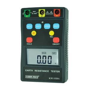 Kusam-Meco 0 – 4000 Ohms 3 Terminal Digital Earth Resistance Tester, KM 1520A