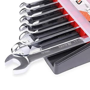 Yato 10 - 19 mm / 7 Pcs Combination Ratchet Wrench Set, YT-0208