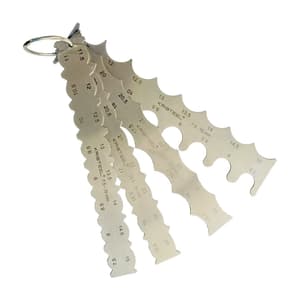 Kristeel 7.5 - 25 mm (B & C) Leaf Type Radius Gauge, 5062