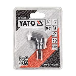 Yato 37 mm / 1/4 Inch Corner Screw Angle Adatper, YT-04632