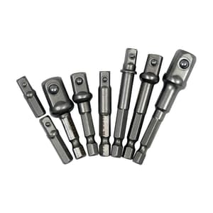 Yato 8 Pcs Hex Socket Adapter Set (1/4, 3/8, 1/2 Inch Sq. Drive), YT-04639