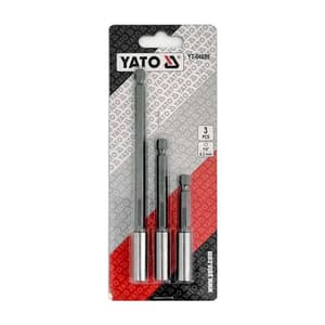 Yato 3 Pcs Hex Socket Adapter Set (1/4 inch Sq. Drive), YT-04699