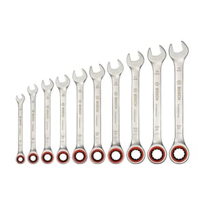Bosch 10 Pcs Ratchet Spanner Set, 1 600 A02 AU0 