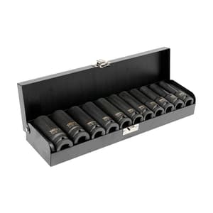 Yato 11 Pcs Hexagonal Deep Impact Socket Set (1/2 inch Sq. Drive), YT-1054