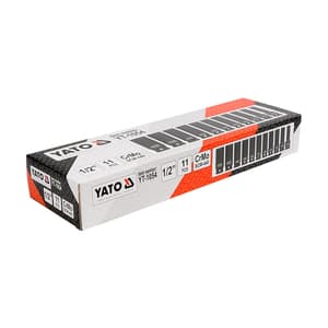 Yato 11 Pcs Hexagonal Deep Impact Socket Set (1/2 inch Sq. Drive), YT-1054