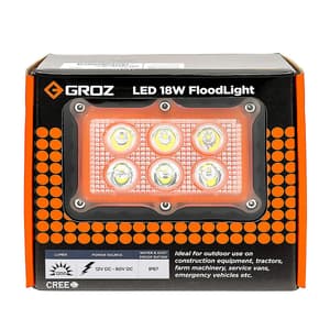 Groz 18W LED Super Cool Floodlight, LED/530
