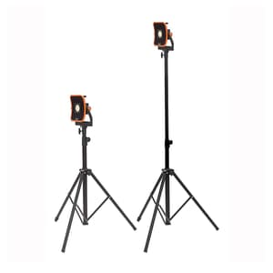 Groz 30W Dual Power LED COB Rechargeable Work Light Mounted On Tripod, LED/670T