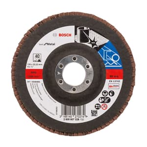 Bosch 125 mm / 40 Grit X571 Flap Disc (Pack Of 10 Pcs), 2 608 607 326