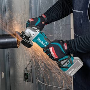 Makita 18V LXT BL 125 mm (5") Cordless Angle Grinder with Variable Speed, Anti-Restart Function & Slide Switch Lock-On (Bare Tool), DGA511Z