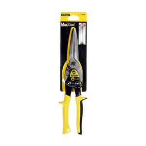 Stanley 300 mm / 12 inch FatMax Straight Compound Action Aviation Snips (Long Cut BI-MAT), 2-14-566