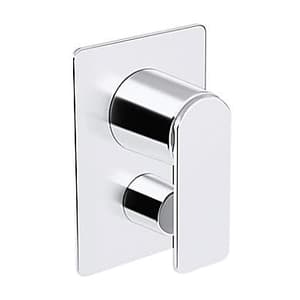 Kohler Parallel 40 mm Recessed Bath & Shower Trim With Diverter In Polished Chrome Finish, K-23496IN-4-CP