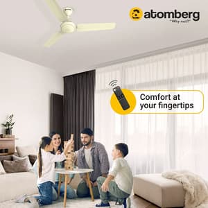 Atomberg Efficio 1200 mm Energy Efficient Ceiling Fan With BLDC Motor & Remote (Ivory)