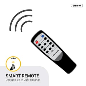 Atomberg Efficio 1200 mm Energy Efficient Ceiling Fan With BLDC Motor & Remote (Matt Black)