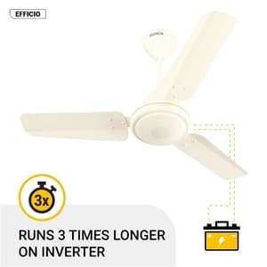 Atomberg Efficio 900 mm Energy Efficient Ceiling Fan With BLDC Motor & Remote (Ivory)