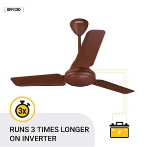 Atomberg Efficio 900 mm Energy Efficient Ceiling Fan With BLDC Motor & Remote (Matt Brown)