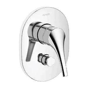 Kohler Vive Recessed Bath & Shower Trim With Diverter In Polished Chrome Finish, K-23971IN-4FP-CP