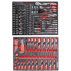 Yato 6 Drawers Roller Cabinet with Tools (217 Pcs), YT-55303