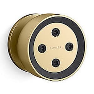 Kohler Statement Round Adjustable Deep Massage Body Spray In French Gold Finish, K-26299IN-AF