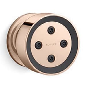 Kohler Statement Round Adjustable Deep Massage Body Spray In Rose Gold Finish, K-26299IN-RGD