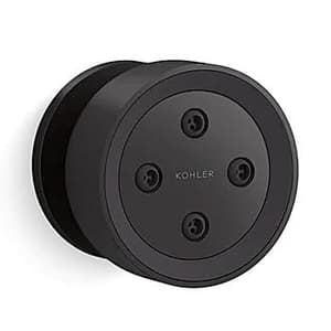 Kohler Statement Round Adjustable Deep Massage Body Spray In Matte Black Finish, K-26299IN-BL