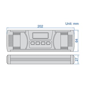 Insize 0-360° Digital Level & Slope Meter, 2175-360