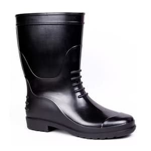 Hillson Chota Hathi Black Dual Density PVC Safety Gumboots