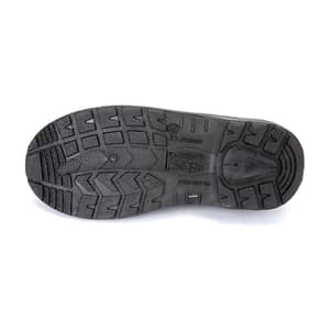 Hillson Low Ankle Single Density PVC Split Leather U4 Safety Shoes - Steel Toe (Black)