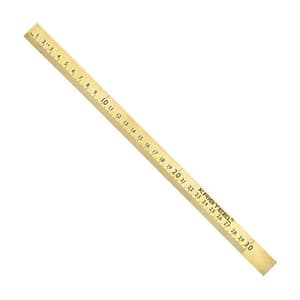 Kristeel 1000 mm / 39 inch Brass Metric Rule, BR-F