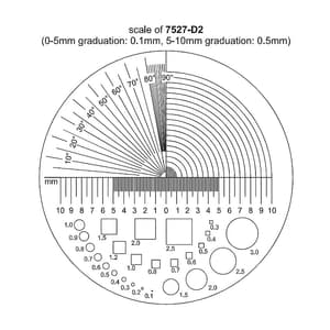 Insize 10X Measuring Magnifier with Illumination, 7527-D2