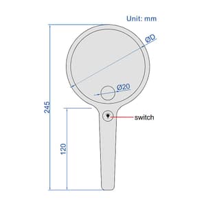 Insize 2X / 4X Magnifier with Illumination, 7529-24