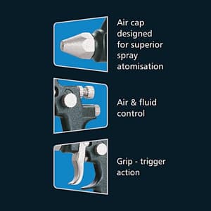 Pilot 0.14 Ltr High Performance Spray Gun with Plastic Cup, HP-68N