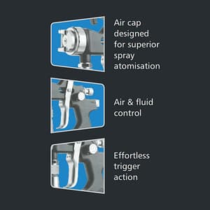 Pilot High Performance Spray Gun without Cup, HP-P70