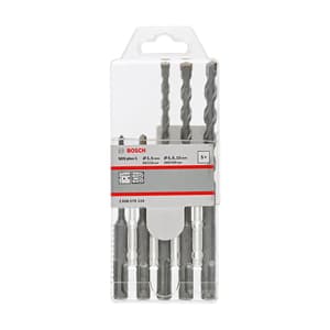 Bosch M5, M6, M6, M8, M10 SDS plus-1 Drill Bits Set (Pack of 5 Pcs), 2 608 579 119