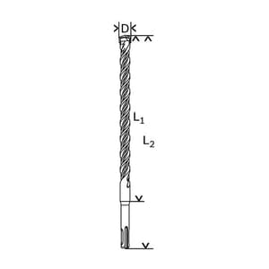 Bosch 19 x 200 mm SDS Plus-5 Drill Bits, 1 618 596 205