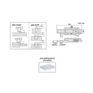 Insize 0 - 12 mm / 0.5 inch Digital Step & Gap Gage, 2168-12