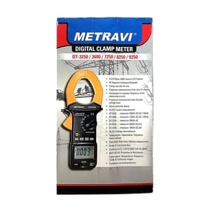 Metravi 3-3/4 Digit / 1000A Digital Auto-Ranging AC/DC Clamp Meter, DT-3250
