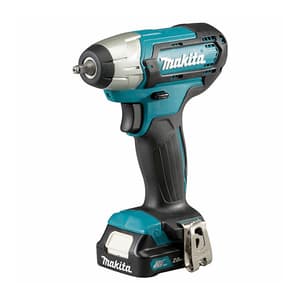 Makita 12 Vmax CXT Li-Ion 60 Nm Cordless Impact Wrench with Charger & 2 Pcs 2.0Ah Batteries, TW060DWAE