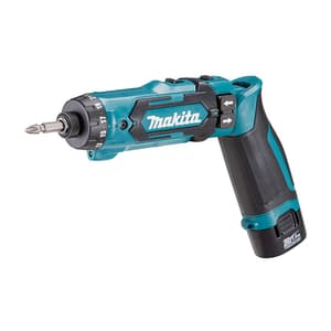 Makita 7.2V Li-Ion 5 mm Cordless Drill Driver (Two-Position) with Charger & 2 Pcs 1.35h Battery, DF012DSE