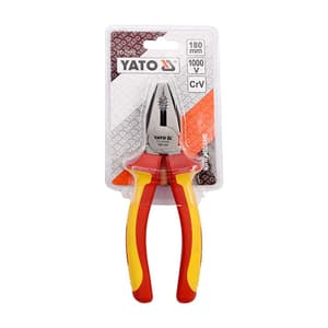 Yato 7 inch / 180 mm Insulated Combination Pliers (VDE), YT-21152