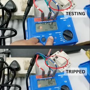 Metravi 500mA Current Rating Digital ELCB Tester, 1811