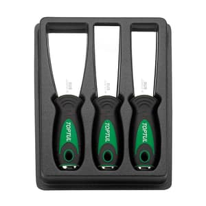Toptul 3 Pcs Stainless Steel Bolstered Scraper Set, JGAT0302