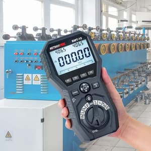 Metravi 1000V / 2000 Ohms Pro Rotating Machine Tester With Built-In T-RMS Multimeter, Data logger, RMT-10