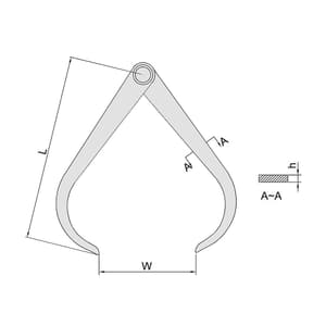 Insize 150 mm / 6 inch Outside Caliper, 7241-150