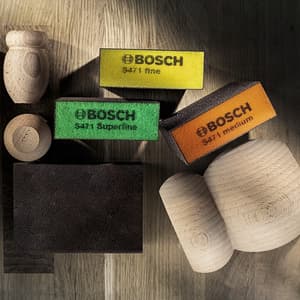 Bosch 69 x 97 x 26 mm Foam Abrasives Expert S471 Standard Sanding Block (Super Fine Grit), 2 608 901 180