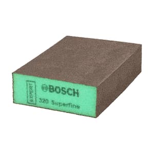 Bosch 69 x 97 x 26 mm Foam Abrasives Expert S471 Standard Sanding Block (Super Fine Grit), 2 608 901 180