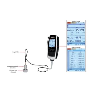Insize 0.1 - 392m/s² Standard Type Vibration Meter With Three Parameters, 0024-VM40