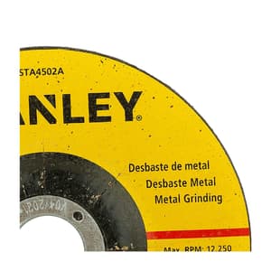 Stanley 125 x 6 x 22.23 mm Metal Grinding Wheel, STA4502A-IN