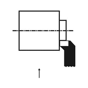 Zenstar 140 mm Length / ISO 5 (126) Cranked Facing Tool (Right Hand), 126-2525