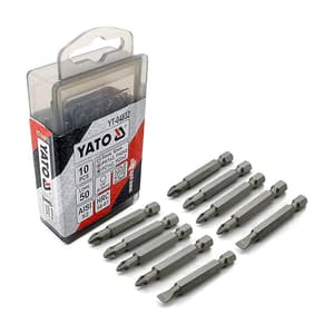 Yato 50 mm Mix Screwdriver Bit Set (Pack of 10 Pcs), YT-04832